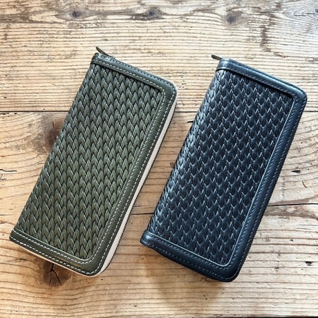 Y'2 leather  EMBOSSED LEATHER LONG WALLET 「YW-06-SP」