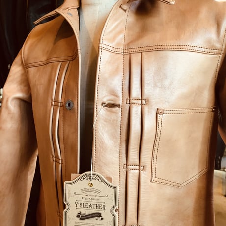 【NEW】Y2 LEATHER KAKISHIBU  HORSE【柿渋ホース】 大戦モデル Gジャン 「KB-140-T」