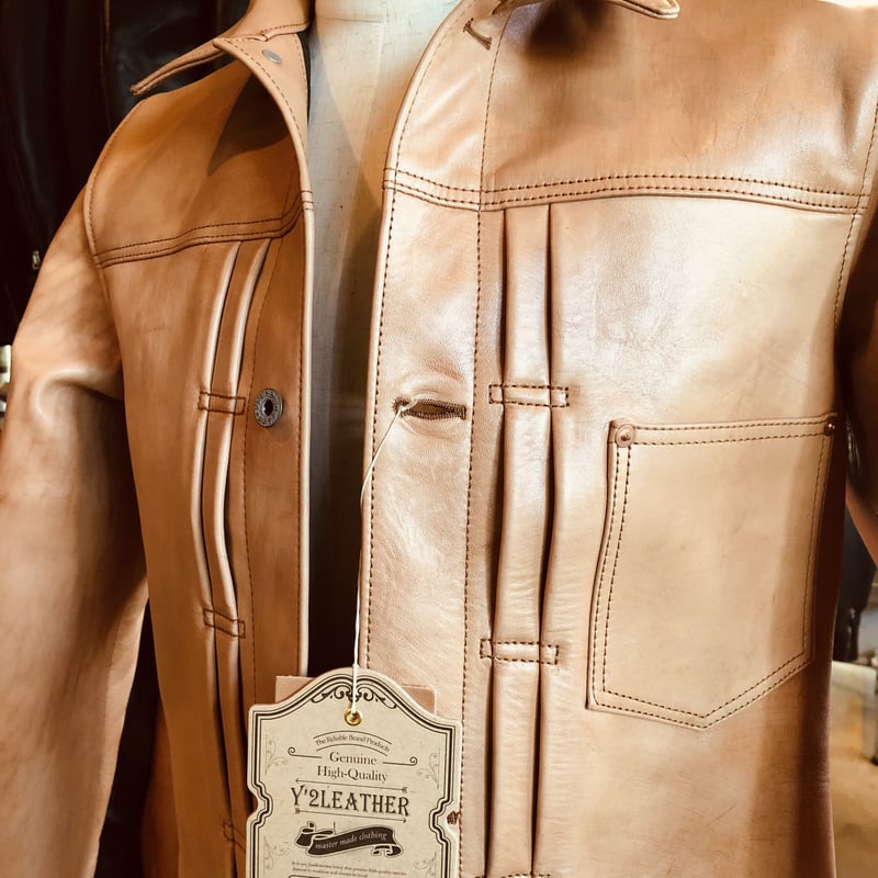 Y2 LEATHER KAKISHIBU HORSE【柿渋ホース】 1st Type Gジャ Y2 LEATHER KAKISHIBU HORSE【柿渋ホース】 1st Type Gジャ