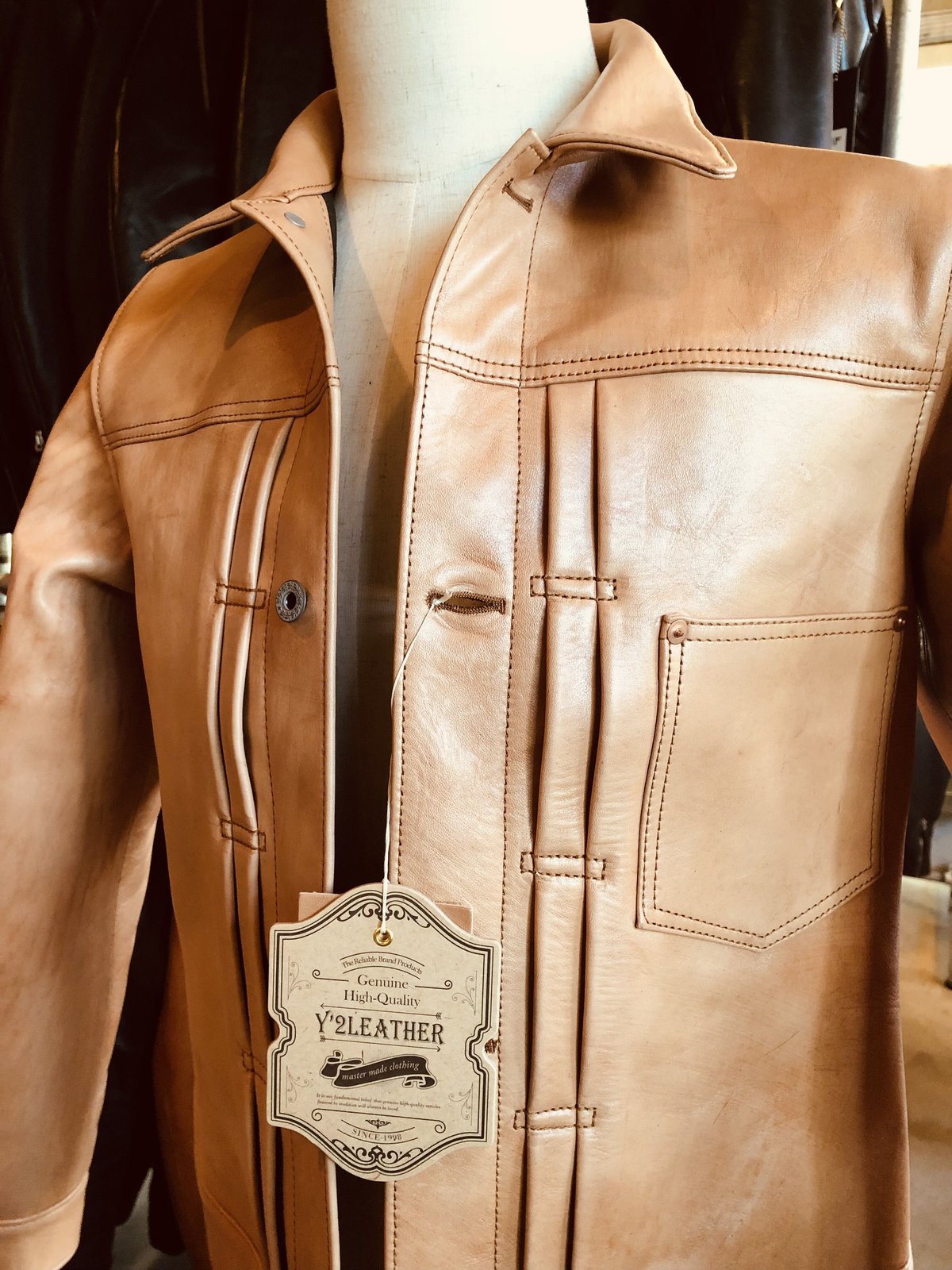 Y2 LEATHER KAKISHIBU HORSE【柿渋ホース】 1st Type Gジャ