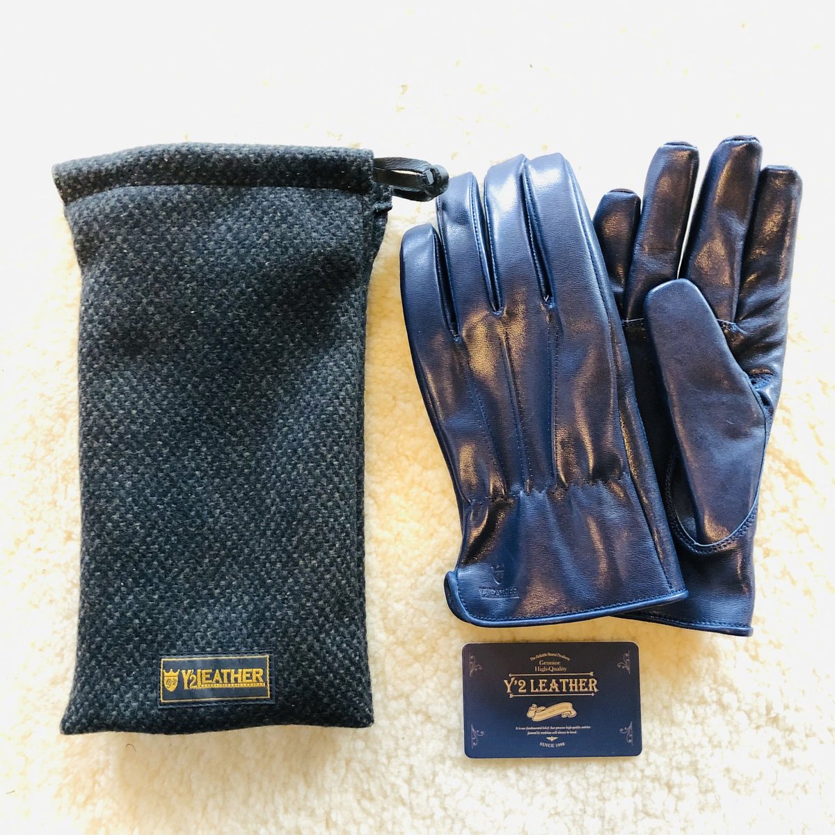 Y2 LEATHER インディゴホース LONG GLOVES 「YG03」 BLACK...