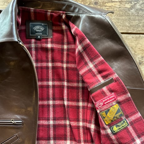 UNION JAP Leathers【SPORTS JKT】Y2leather (ダブルネーム商品) LotNo.／UJL-1002ビンテージブラウン