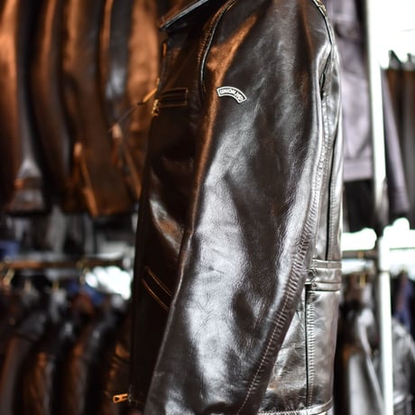 UNION JAP Leathers【SPORTS JKT】Y2leather (ダブルネーム商品) LotNo.／UJ-0026Nビンテージブラック
