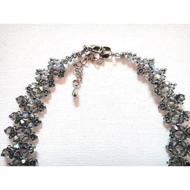 オリジナルハンドメイド☆スワロフスキー ネックレス☆ブラック