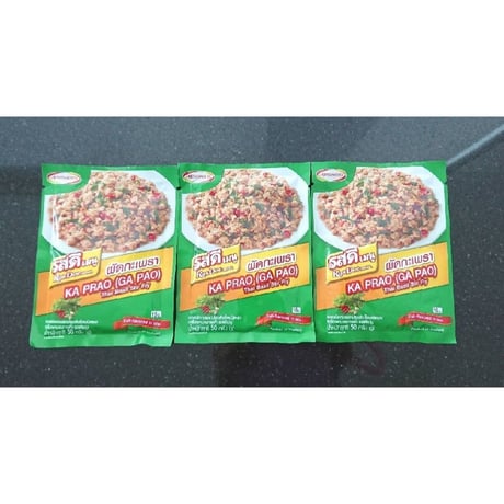タイ料理★RosDee menu ajinomoto★タイの味の素【ガパオ】【ガパオライスの素】