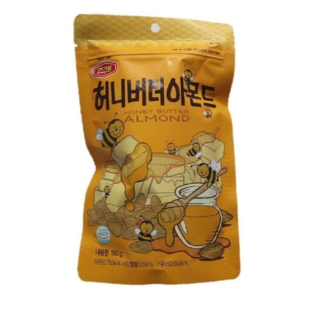 韓国で人気のお菓子 ★ハニー　バター　アーモンド　180ｇ