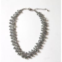 オリジナルハンドメイド★スワロフスキー　ネックレス★ブラックダイヤ