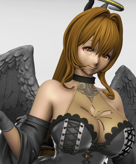 NIKKE ノワール：ブラックエンジェル （3Dプリント出力品)