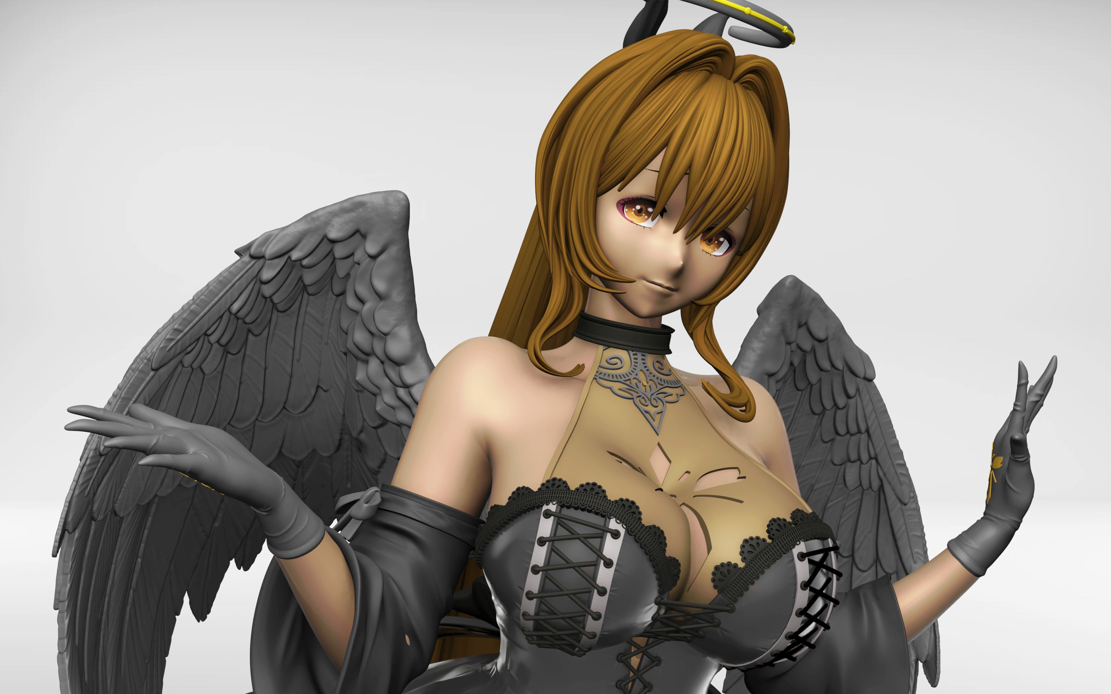 NIKKE ノワール：ブラックエンジェル （3Dプリント出力品) | じんべい.shop