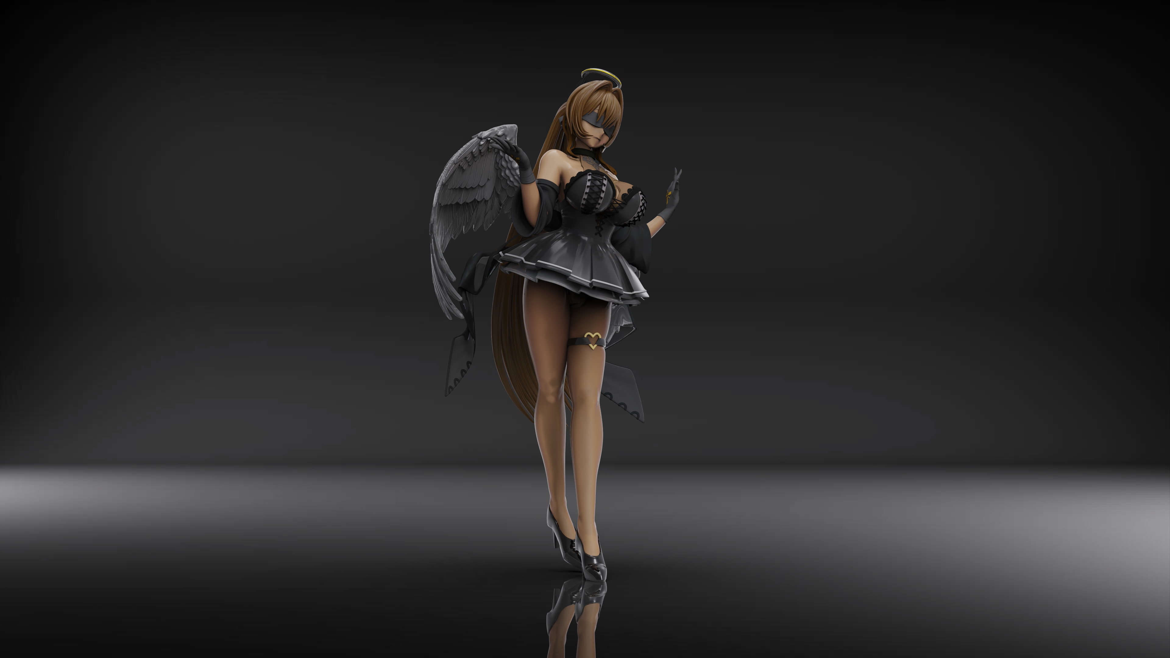 NIKKE ノワール：ブラックエンジェル （3Dプリント出力品) | じんべい.shop