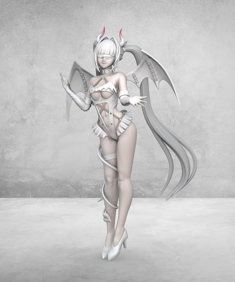 NIKKE ブラン：ホワイトデビル （3Dプリント出力品）