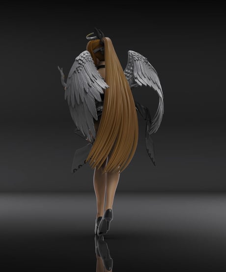 NIKKE ノワール：ブラックエンジェル （3Dプリント出力品)