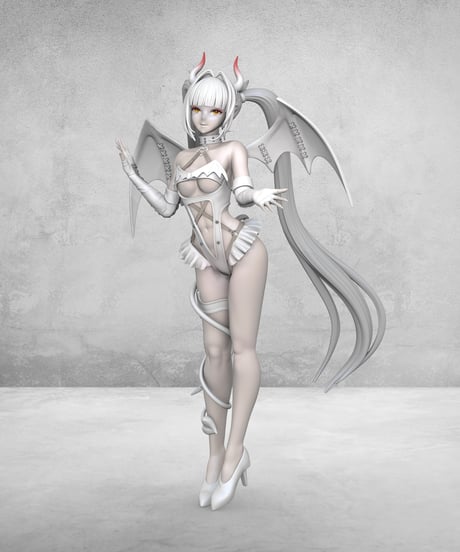 NIKKE ブラン：ホワイトデビル （3Dプリント出力品）