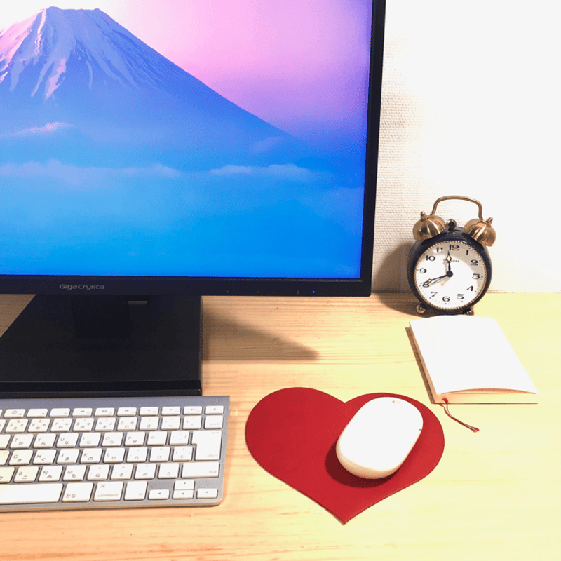 マウスパッド ハート 可愛い 本革 ブランド | Motion-Edge