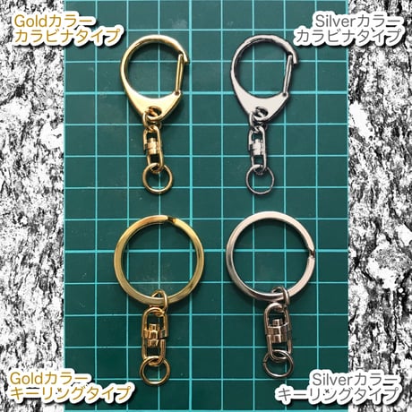 メタルプリントキーホルダー／ハート鞄
