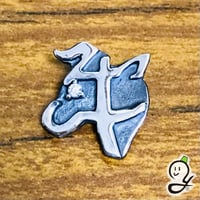 干支文字絵ペンダント_牛_鏡面仕上げ 空色目 | 幸達磨工房
