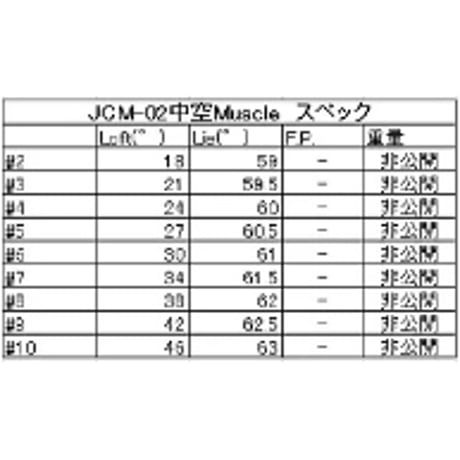 プロ支給品：MOIマッチング専用アイアンJCM-02中空Muscle 2番～4番単品