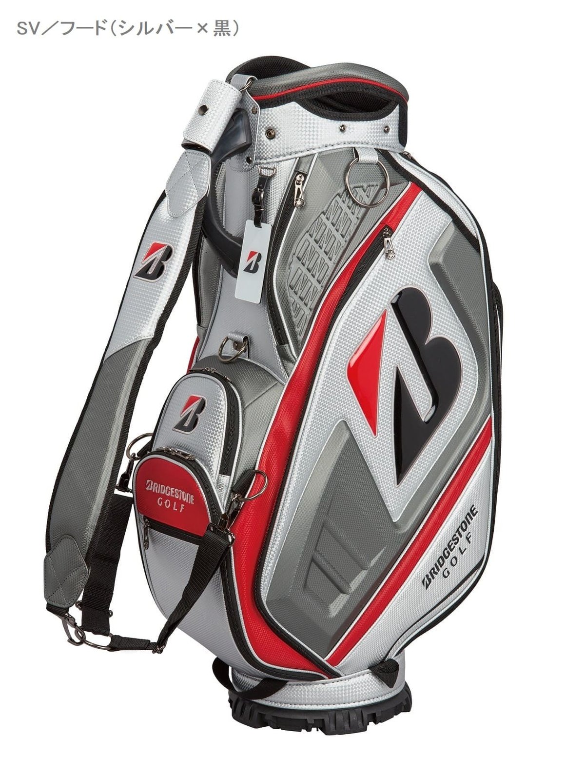 BRIDGESTONE TOUR B ゴルフバッグ BRIDGESTONEゴルフ ツアーレプリカキャディバッグ シルバー | Bose Iron