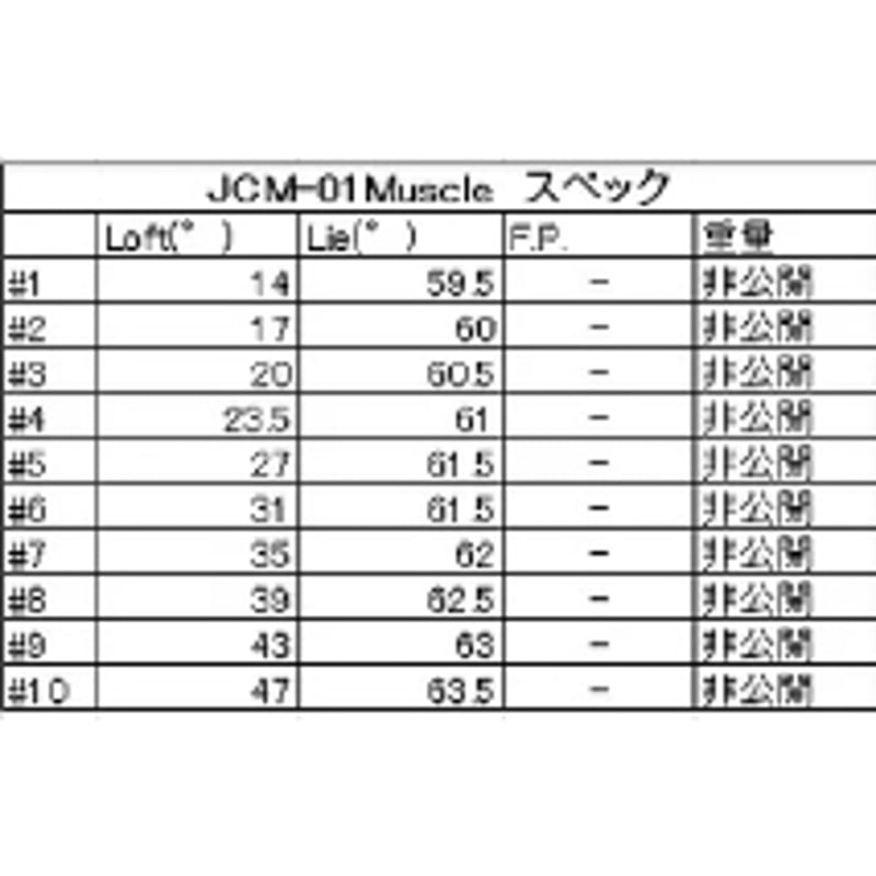プロ支給品：MOIマッチング専用アイアンJCM-01BLADE 5-PW6本