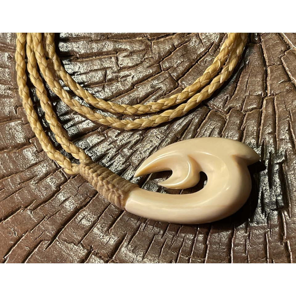 ボーンカービング鯨歯HOOK WL-348 | Ocean's Bone Carvings