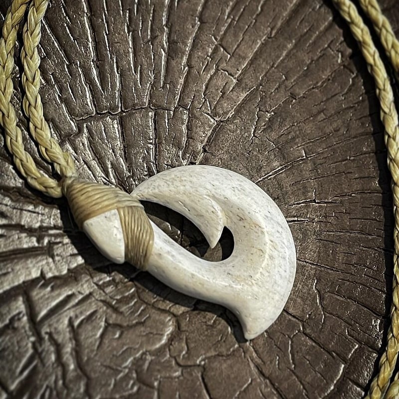 ボーンカービング鯨骨HOOK WB-148 | Ocean's Bone Carvings