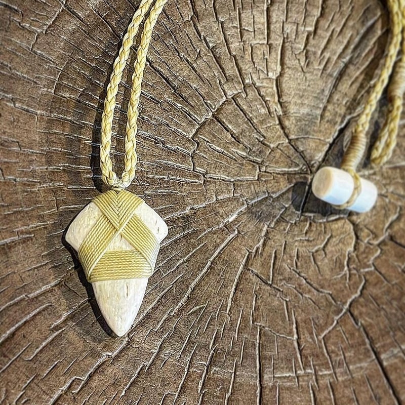 ボーンカービング鯨骨ネックレス WB-168 | Ocean's Bone Carvings