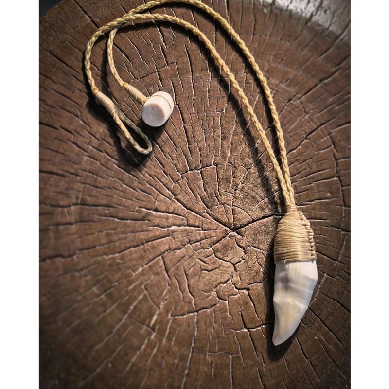 ボーンカービング 鯱歯ネックレス OR-269 | Ocean's Bone Carvings
