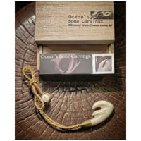 ボーンカービング セイウチ牙(海象牙) HOOK WA-236 | Ocean's Bone