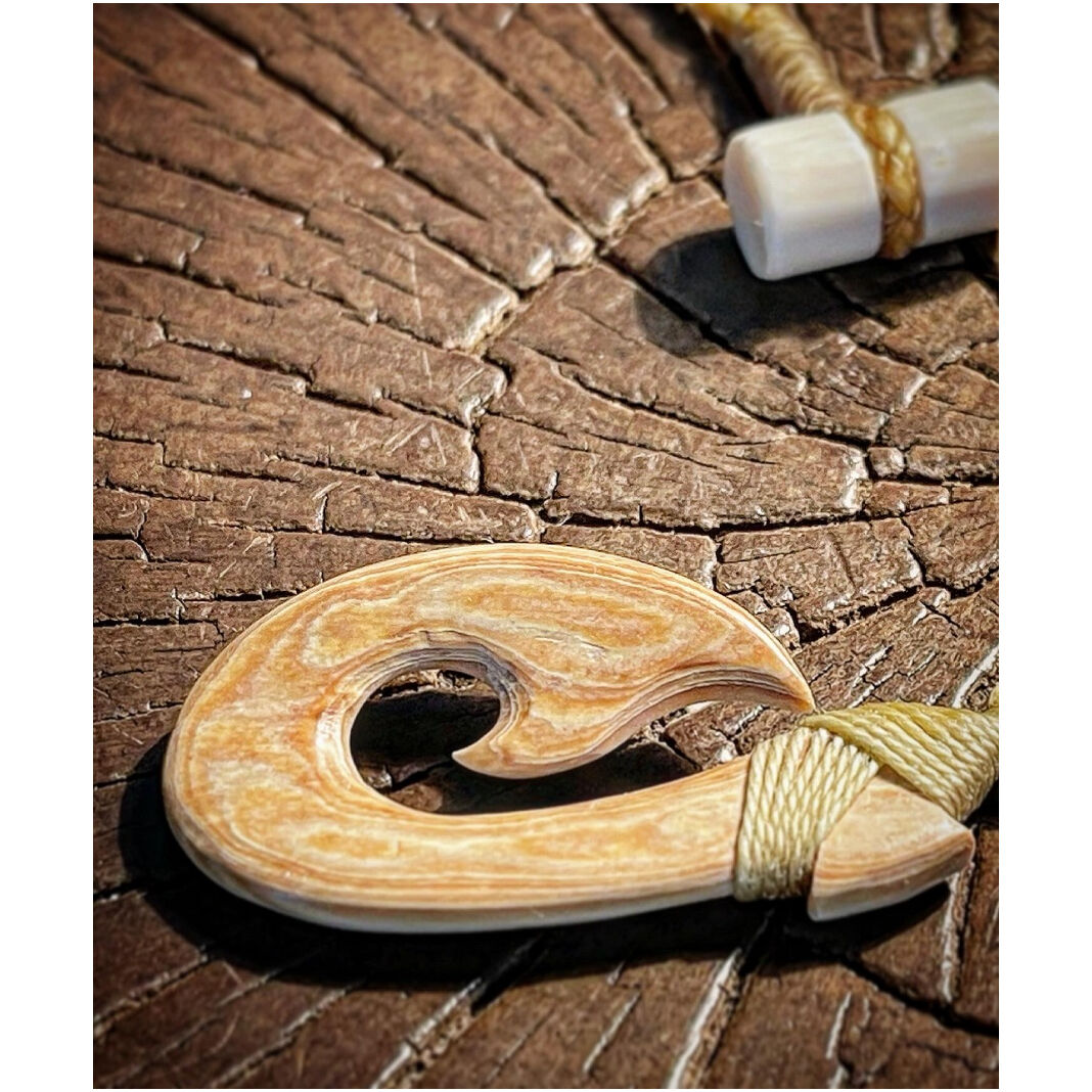 ボーンカービング マンモス牙HOOK MT-216 | Ocean's Bone Carvings