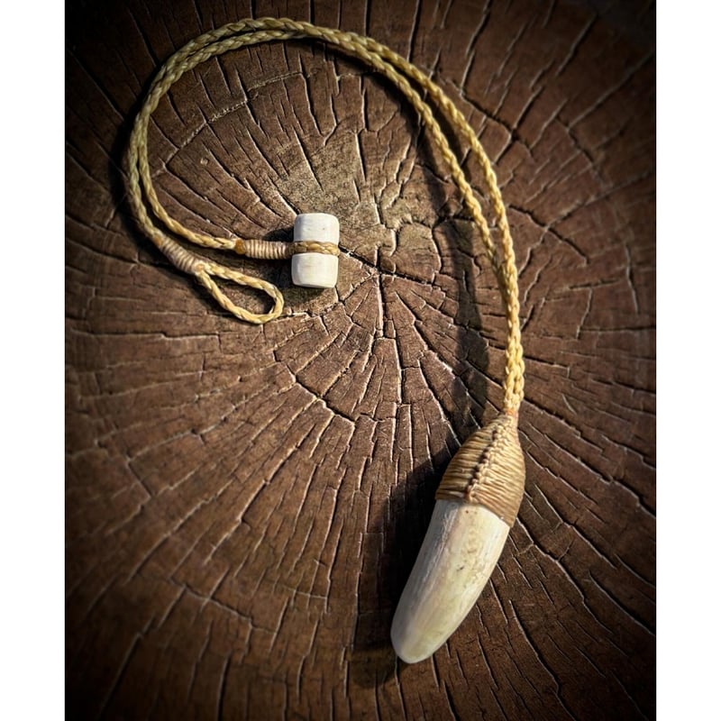 ボーンカービング鯨歯ネックレス WL-246 | Ocean's Bone Carvings
