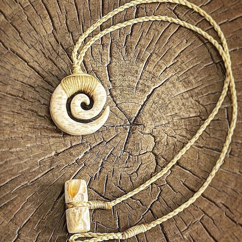 ボーンカービング鯨骨KORU WB-174 | Ocean's Bone Carvings