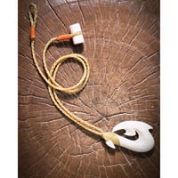 ボーンカービング鯨骨HOOK WB-357