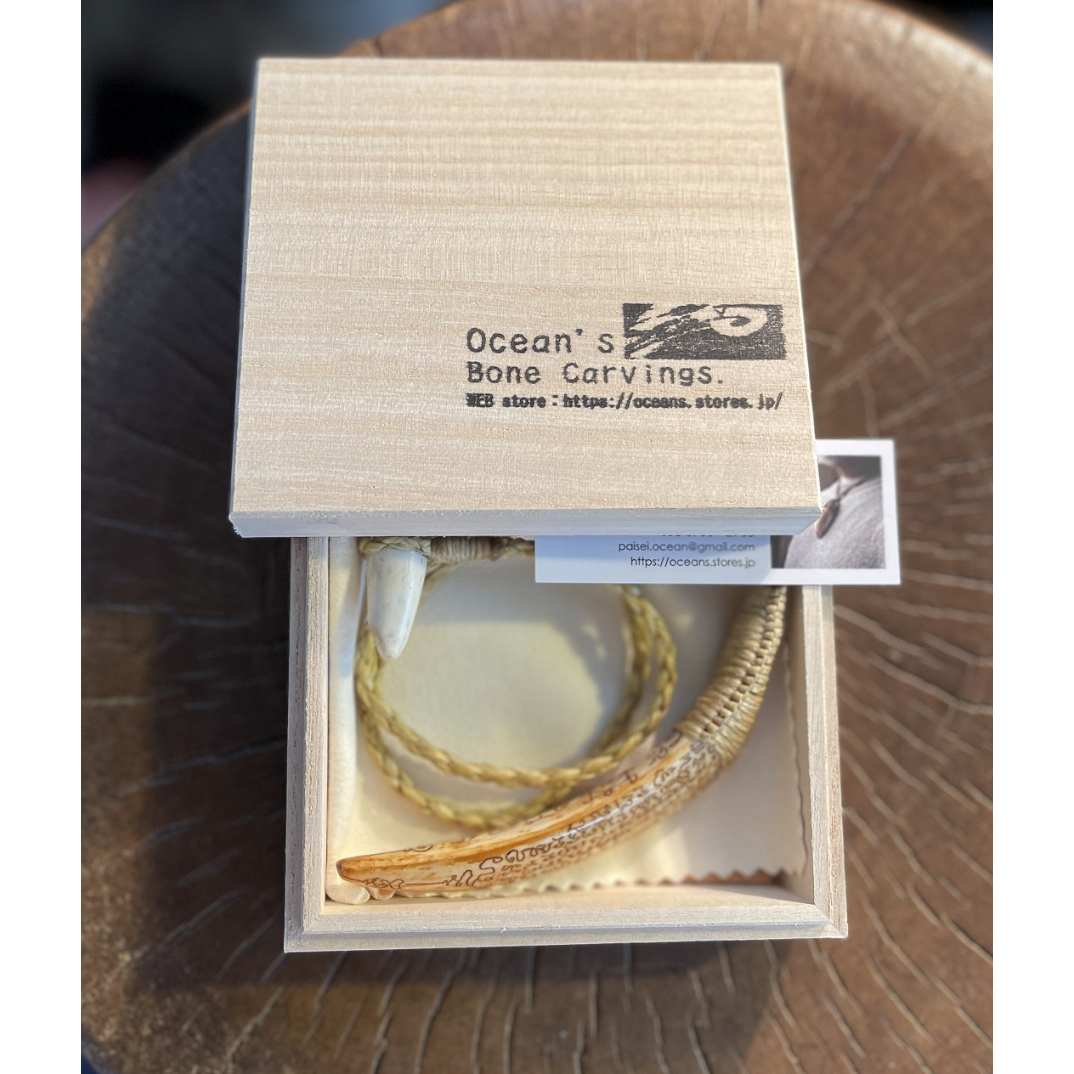 YANT HOG TUSK ネックレス HT-253 | Ocean's Bone Carvings