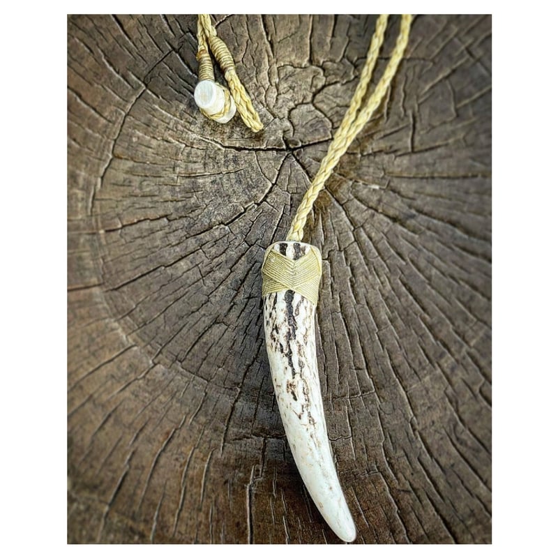 鹿角　アクセサリー素材　端材23kg 鹿角ネックレス DH-195 | Ocean's Bone Carvings
