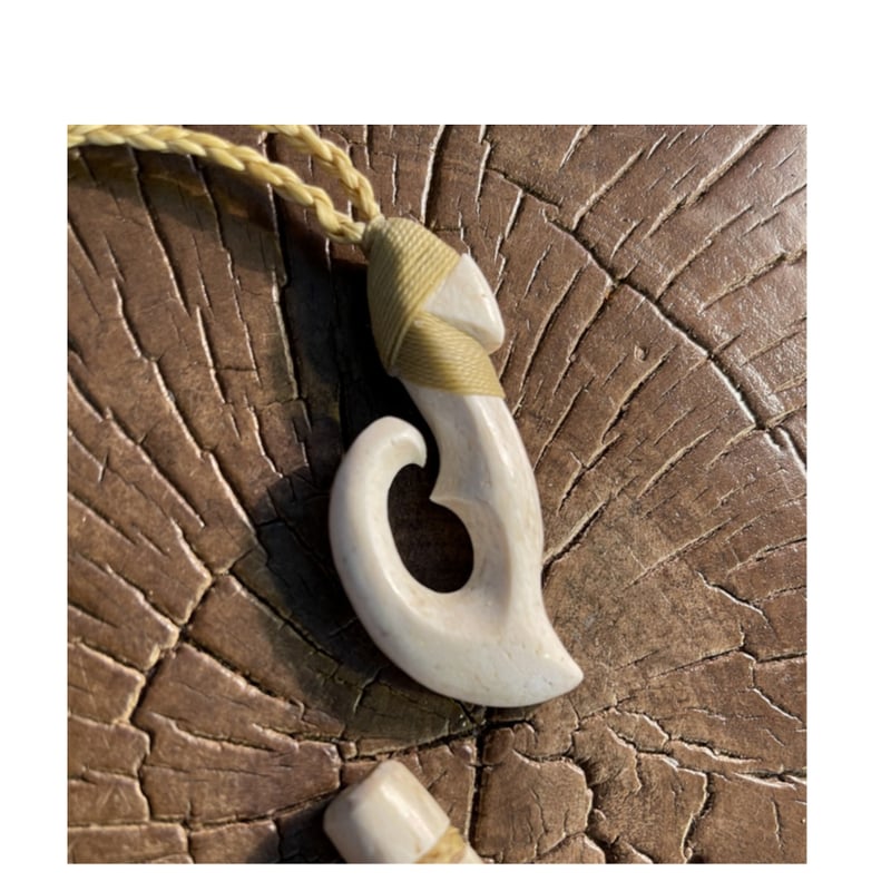 Kzbone ボーンカービング ボーンカービング鯨骨HOOK WB-257 | Ocean's Bone Carvings