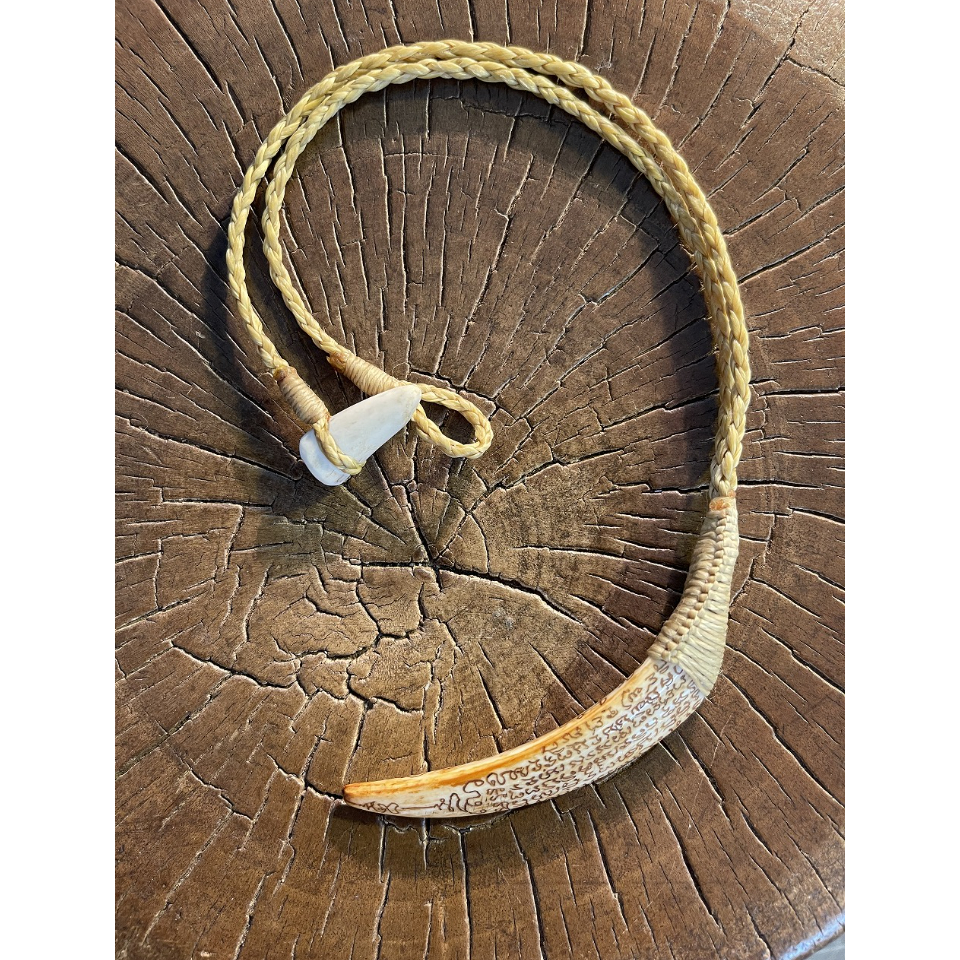 YANT HOG TUSK ネックレス HT-253 | Ocean's Bone Carvings
