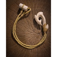 ボーンカービング鯨骨HOOKネックレスWB-430