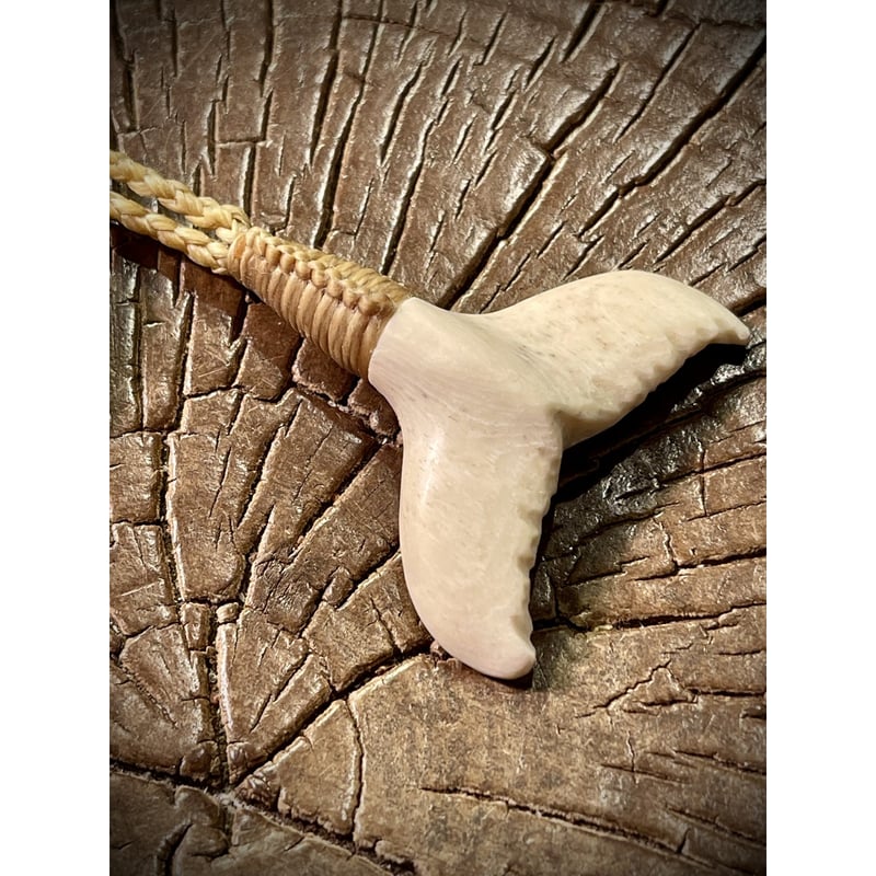 ボーンカービング鯨骨ホエールテール WB-372 | Ocean's Bone Carvings