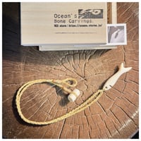 ボーンカービング鯨骨フィッシュ　WB-259