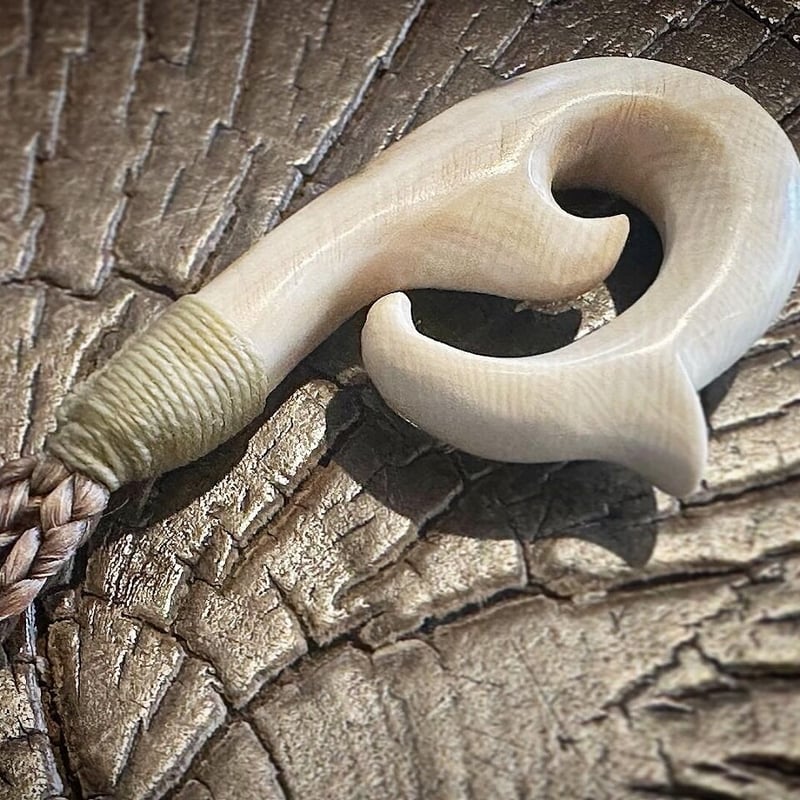 ボーンカービング マンモス牙HOOK MT-193 | Ocean's Bone Carvings