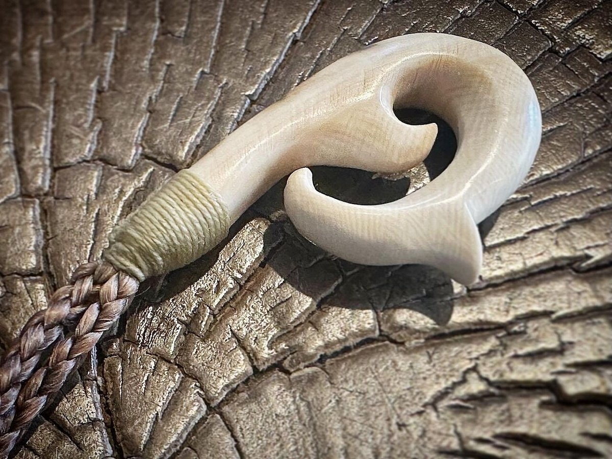 ボーンカービング マンモス牙HOOK MT-193 | Ocean's Bone Carvings ボーンカービング マンモス牙HOOK MT-193 | Ocean's Bone Carvings