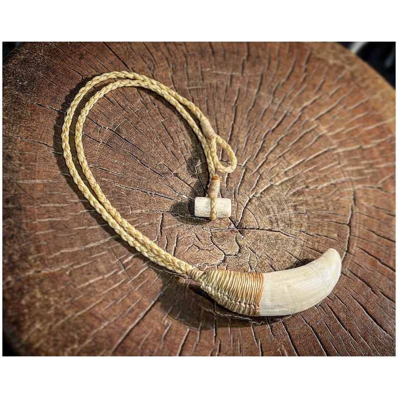 ボーンカービング鯨歯ネックレス WL-219 | Ocean's Bone Carvings
