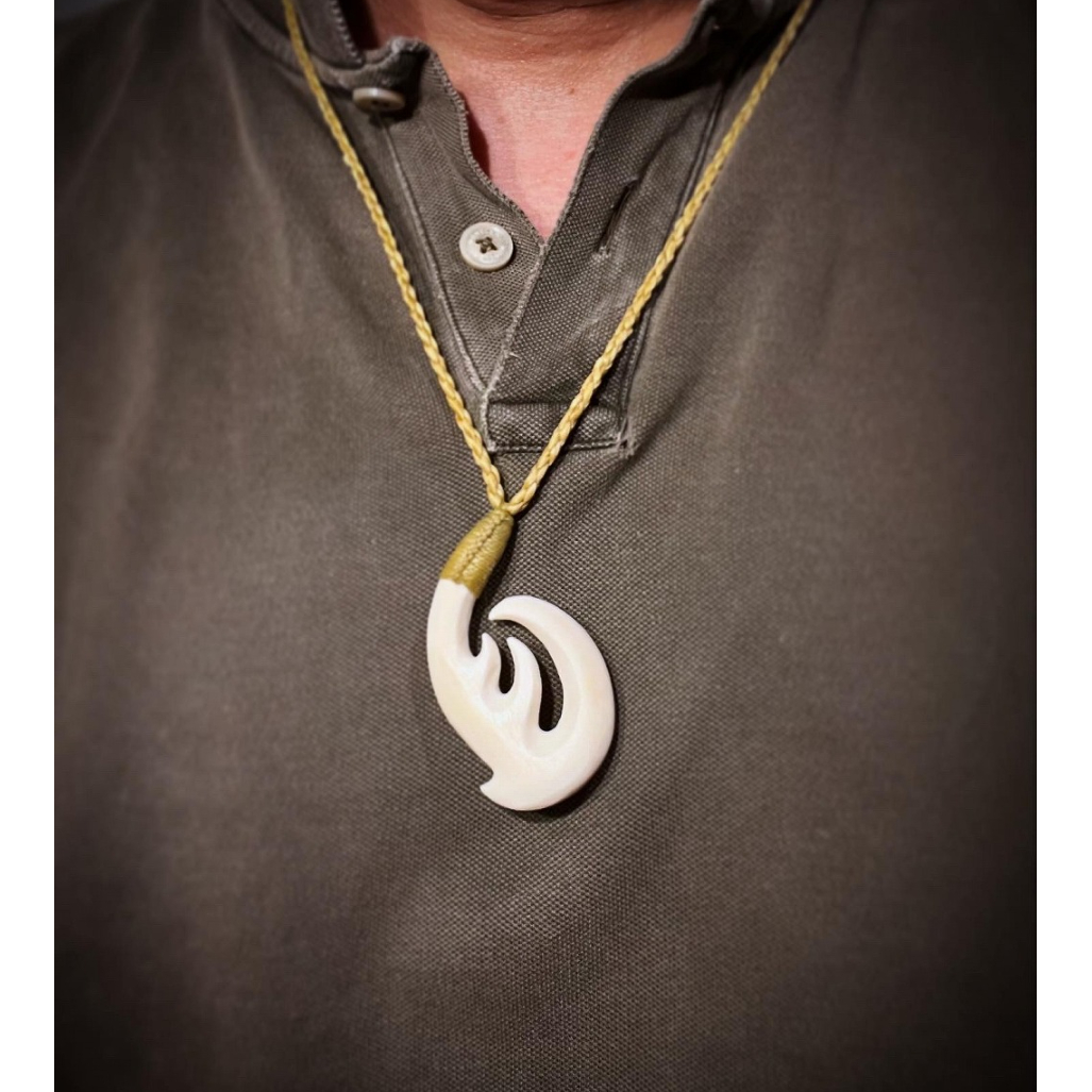 ボーンカービング牛骨HOOK CB-340 | Ocean's Bone Carvings