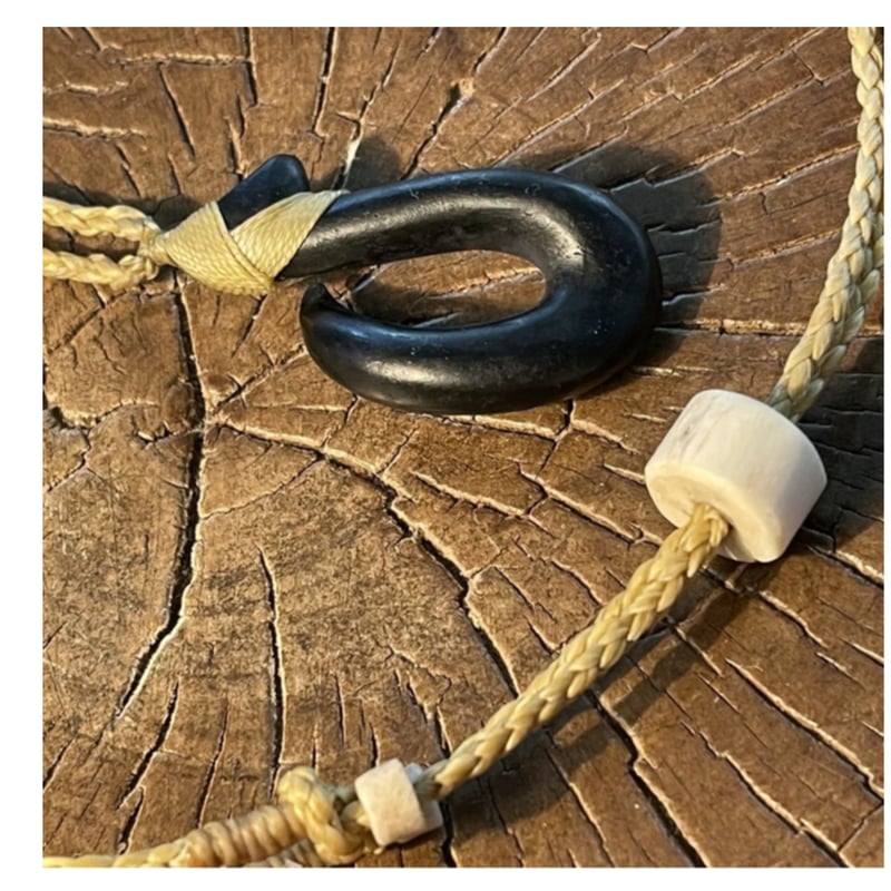ボーンカービング鯨骨HOOKネックレスWB-326 | Ocean's Bone Carvings