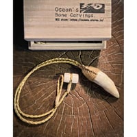 シャチの歯ネックレス(*´ω`*) ボーンカービング 鯱歯ネックレス OR-281 | Ocean's Bone Carvings