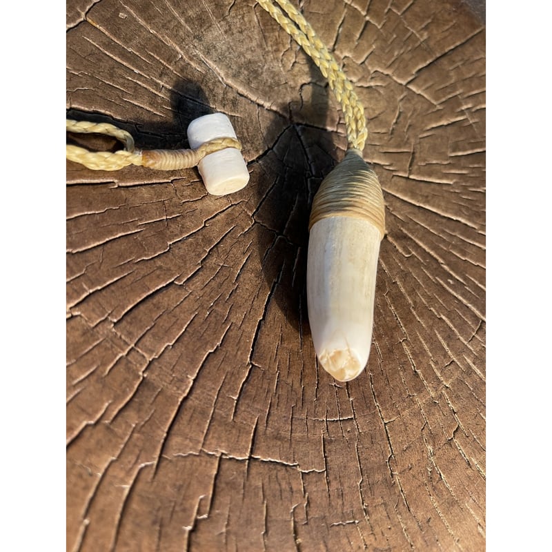 ボーンカービング鯨歯ネックレス WL-246 | Ocean's Bone Carvings