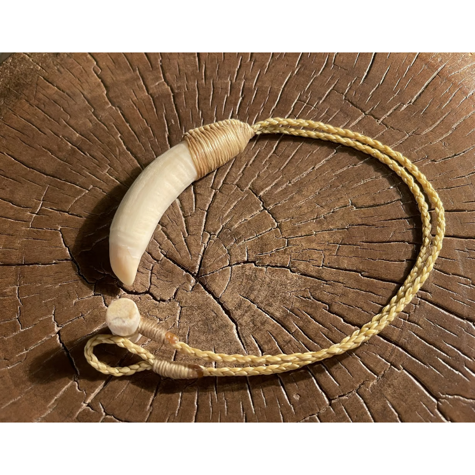 ボーンカービング鯨歯ネックレス WL-258 | Ocean's Bone Carvings