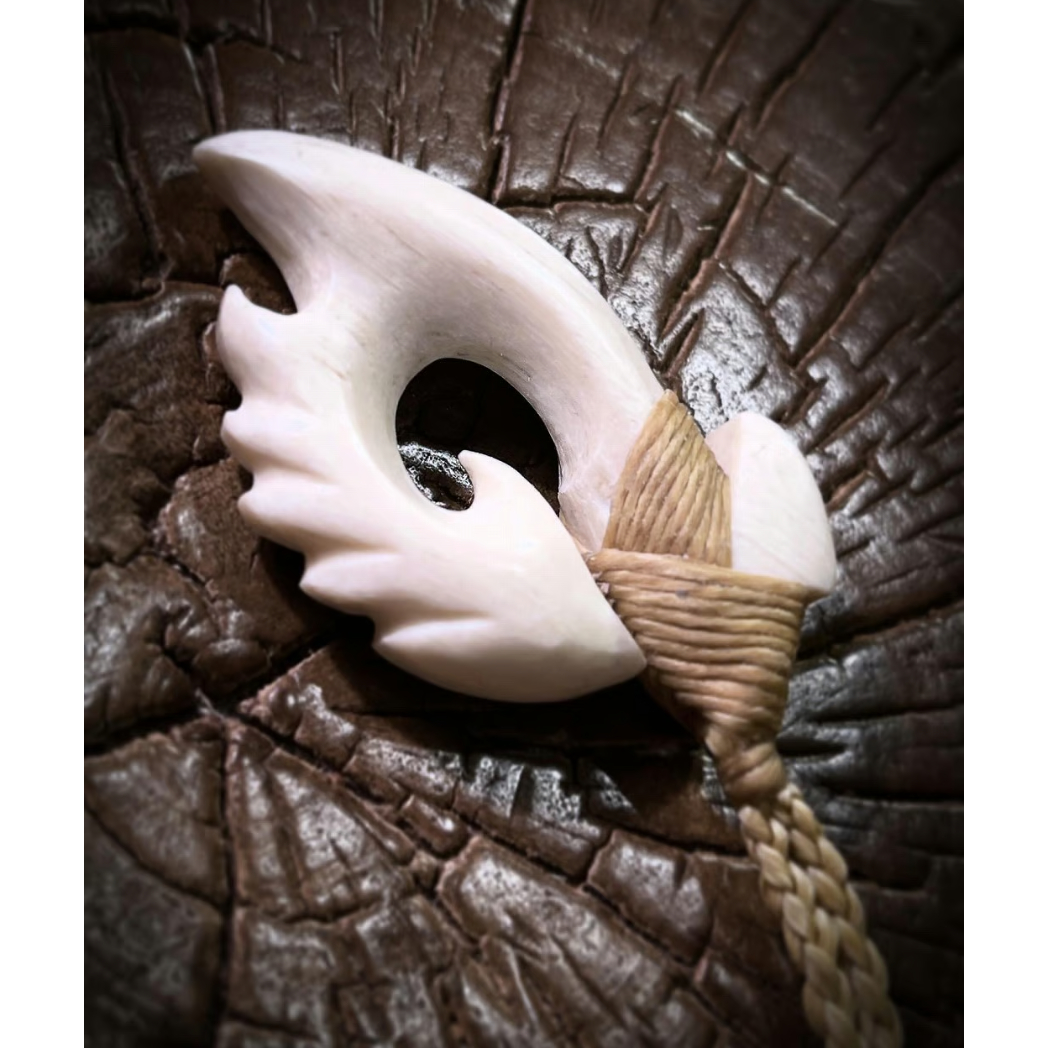 ボーンカービング鯨骨HOOK WB-321 | Ocean's Bone Carvings