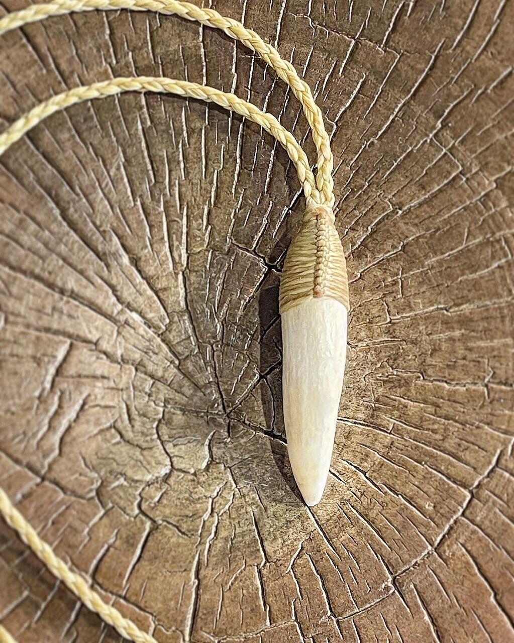 ボーンカービング鯨歯ネックレス WL-183 | Ocean's Bone Carvings