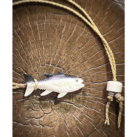 ボーンカービング鯨骨BLUE FIN TUNA WB-343